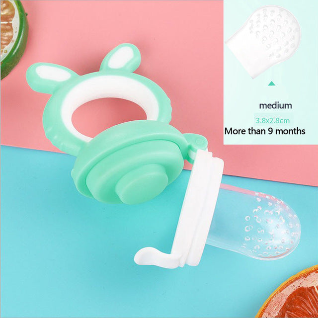 Baby Food Grade ​Silicone Fruit Feeder Baby Nipple Fresh Food Vegetable  Supplement Soother BPA Free ​Baby Accessories Newborn