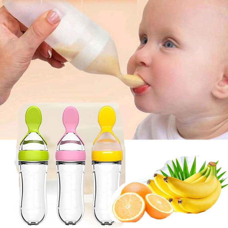 Baby Silicone Spoon Bottle Feeder