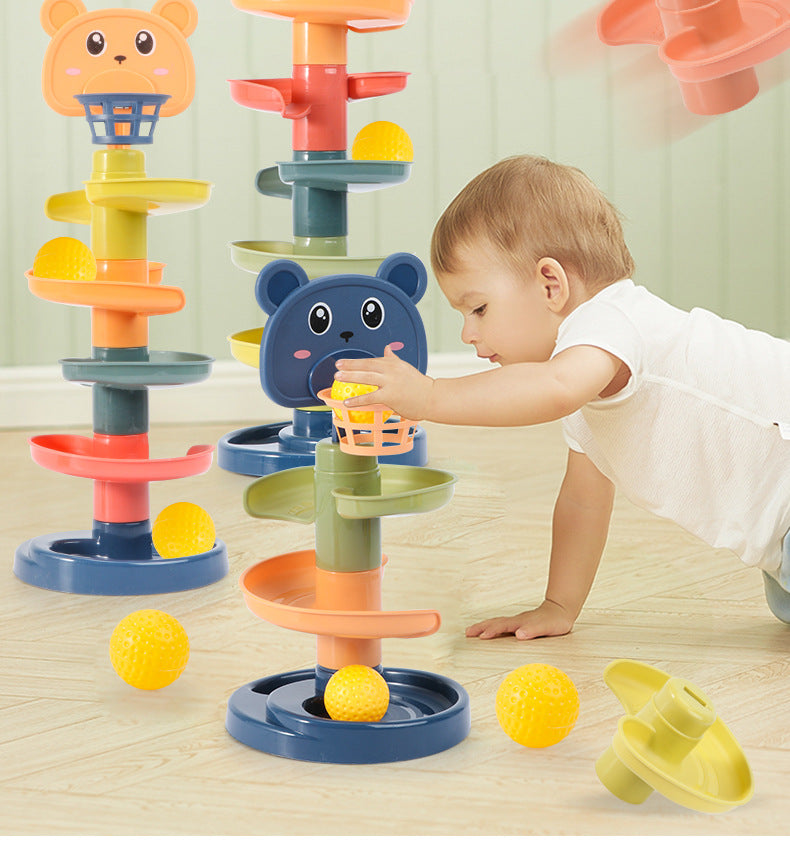 Kids Rolling Ball Pile Tower