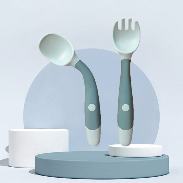 Silicone Spoon Fork for Baby