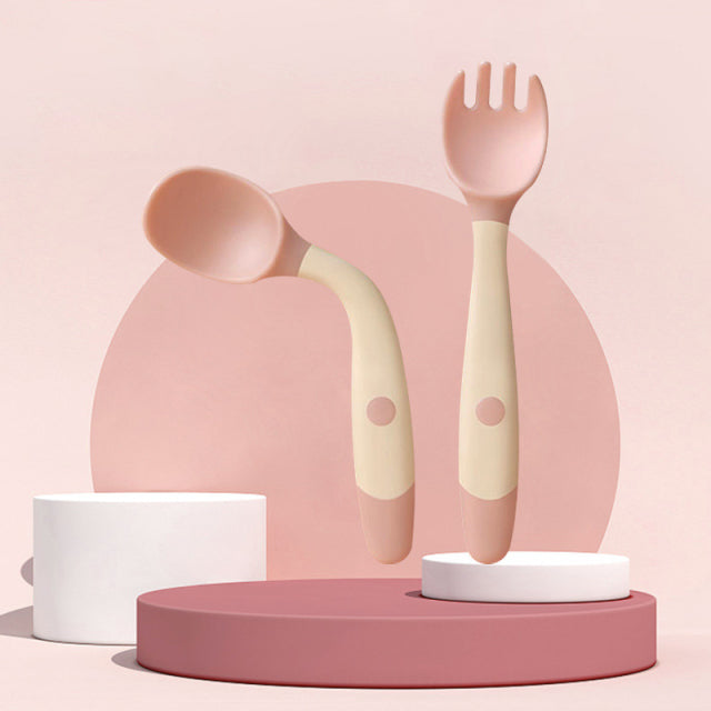 Silicone Spoon Fork for Baby