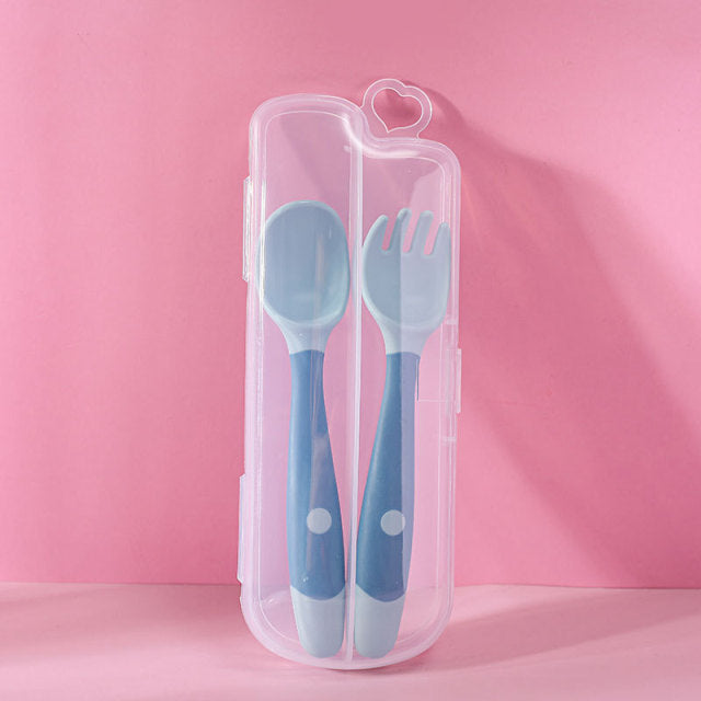 Silicone Spoon Fork for Baby