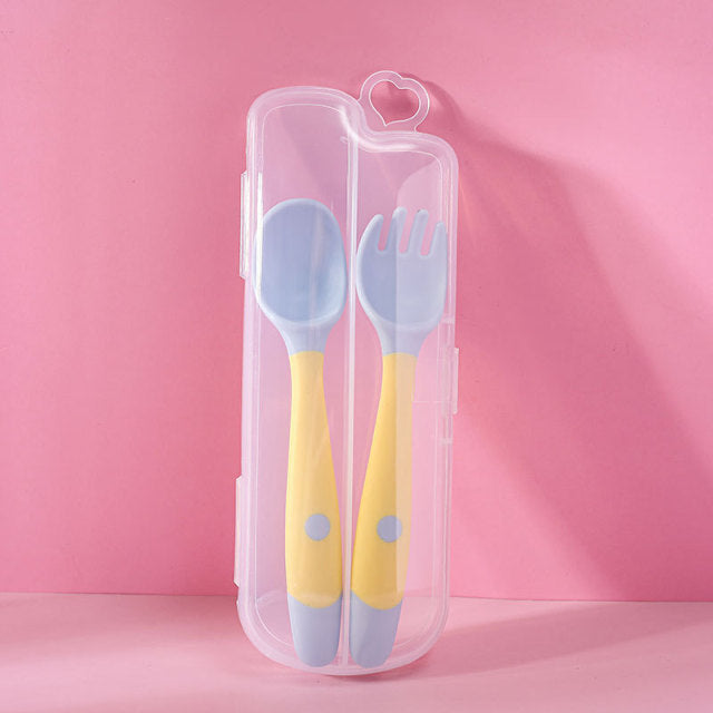 Silicone Spoon Fork for Baby