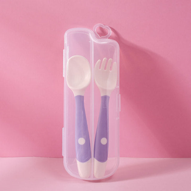 Silicone Spoon Fork for Baby