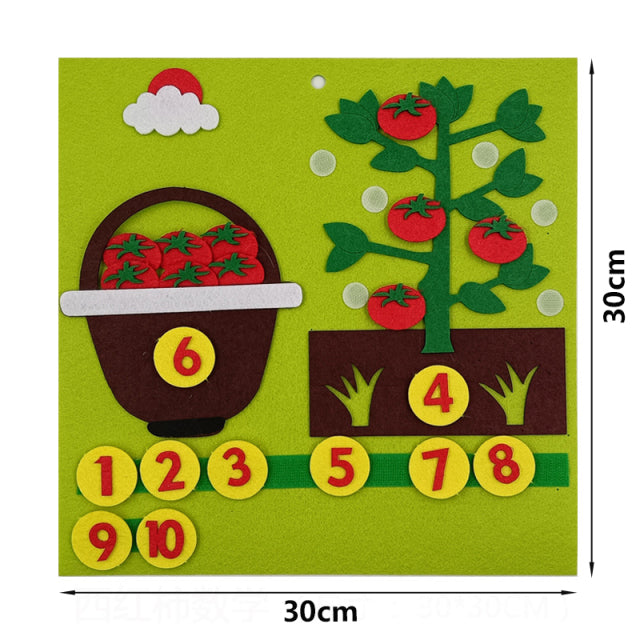 Felt Finger Numbers Toy